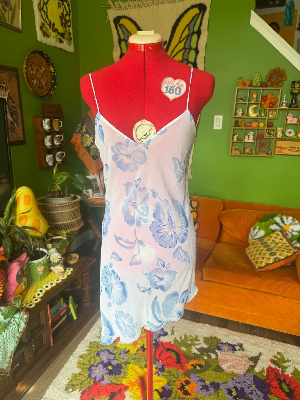 Vintage Y2K Floral Slip Dress/Top